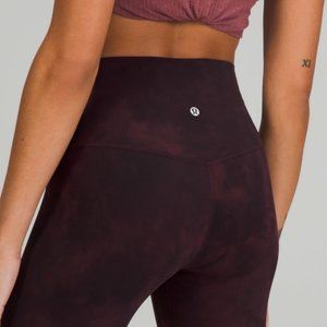 Lululemon Align High-Rise Legging 25”, Diamond Dye Cassis Black